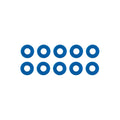 FT Wheel Hex Spacer Set, Blue Aluminum - view 1