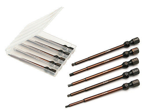 FT 5-pc Metric Hex Bit Set, 1/4 in Drive - view 1