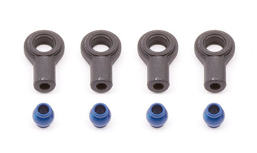 FT Blue Aluminum Shock Pivot Balls with Eyelets - view 1