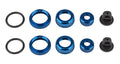 FT 10 mm Shock Caps and Collars, blue aluminum - view 1