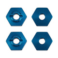 FT 1:14 Wheel Hexes, blue aluminum - view 1