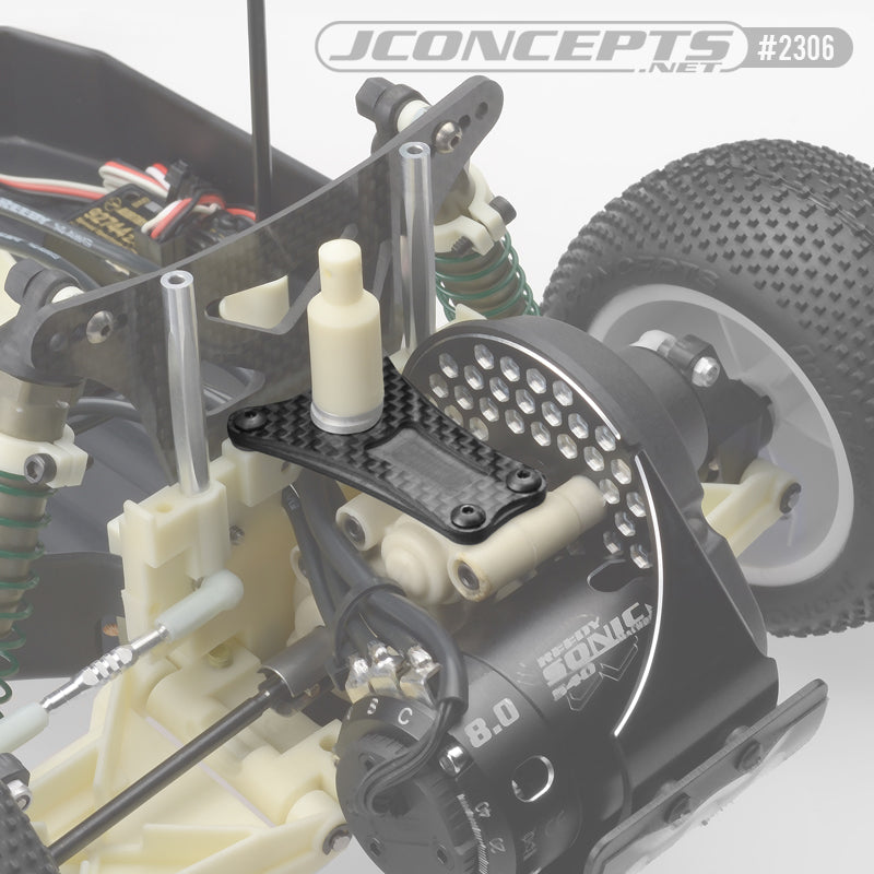 RC10 Worlds 2.5mm Carbon Fiber Transmission Brace (3 gear)