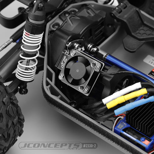 Aluminum Fan and Honeycomb Motor Plate Set - Fits: Slash 4x4 LCG | Rustler 4x4