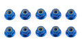 FT Locknuts, M4, flanged, blue aluminum - view 1