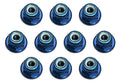 FT Locknuts, M3, flanged, blue aluminum - view 1