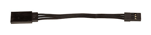 75mm Servo Wire Extension, black (2.95 in)