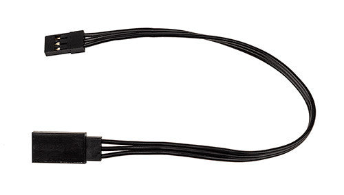 175mm Servo Wire Extension, black (6.89 in)