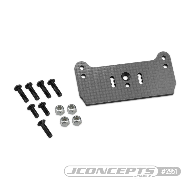 F2 Truggy Body Mount Adaptor, Carbon Fiber - RC8T3.2