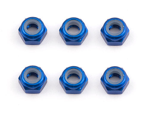 FT Locknuts, M3, blue aluminum - view 1