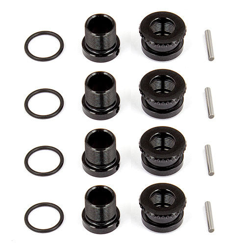 TC7.2 FT Adjustable Body Post Set, black aluminum - view 1