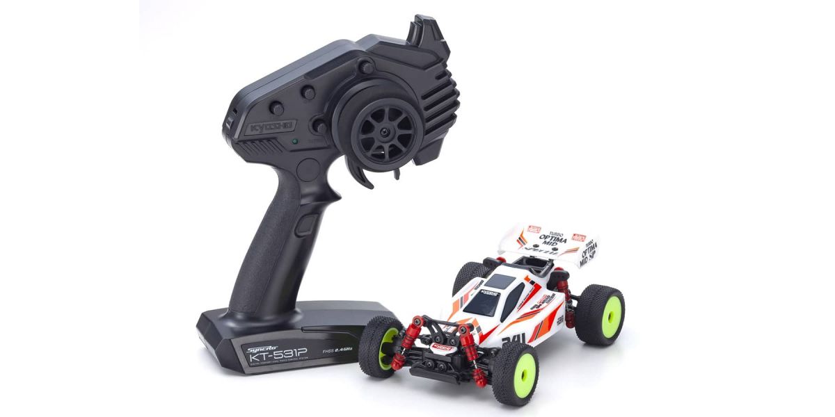 MINI-Z Buggy Readyset TURBO OPTIMA Mid Special White - view 1