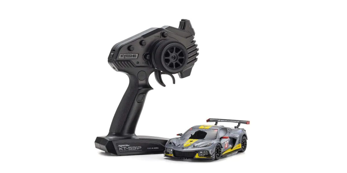 MINI-Z RWD Series Ready Set CHEVROLET\u00ae CORVETTE\u00ae C8.R Gunmetal - view 1