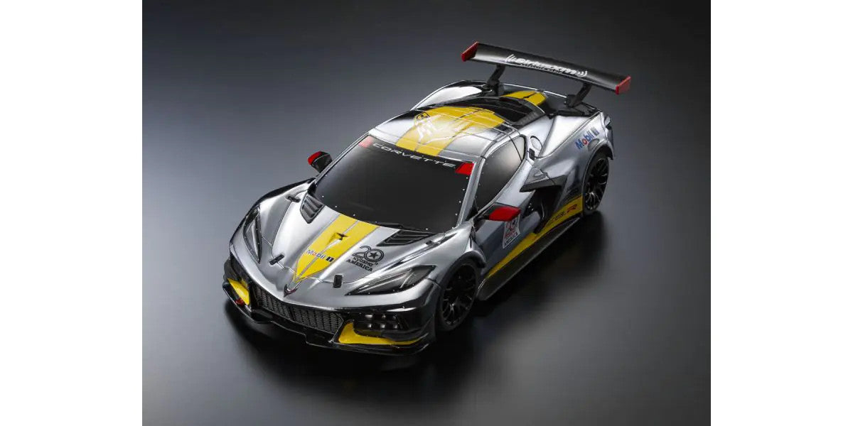 MINI-Z RWD MR-04 readyset CHEVROLET\u00ae CORVETTE\u00ae C8.R Chrome / Yellow Kyosho America 20th Anniversary - view 4