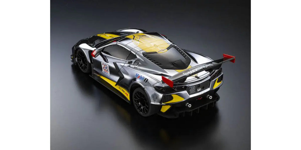 MINI-Z RWD MR-04 readyset CHEVROLET\u00ae CORVETTE\u00ae C8.R Chrome / Yellow Kyosho America 20th Anniversary - view 5