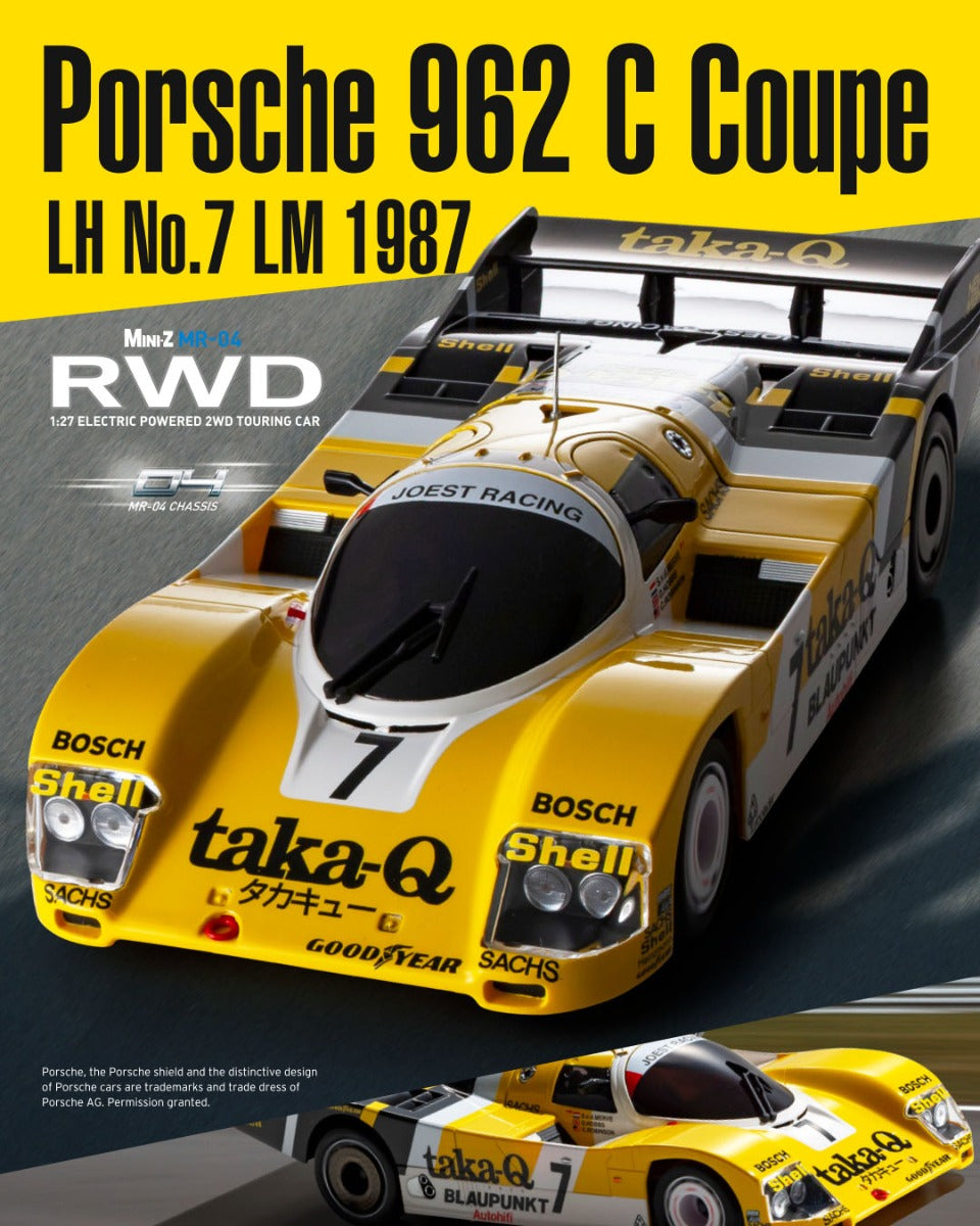 MINI-Z RWD MR-04 readyset Porsche 962 C Coupe LH No.7 LM 1987 - view 4