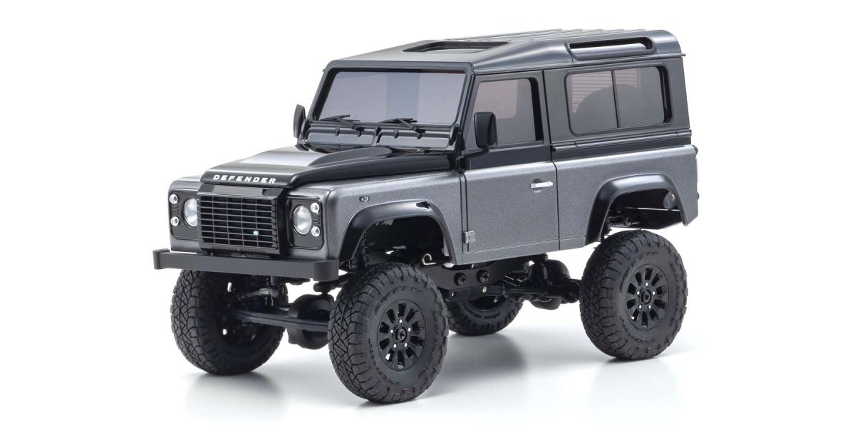 Radio Controlled Electric Powered Crawling car MINI-Z 4×4 Series Ready Set Land Rover Defender 90 Autobiography Corris Gray / Santorini Black - view 2