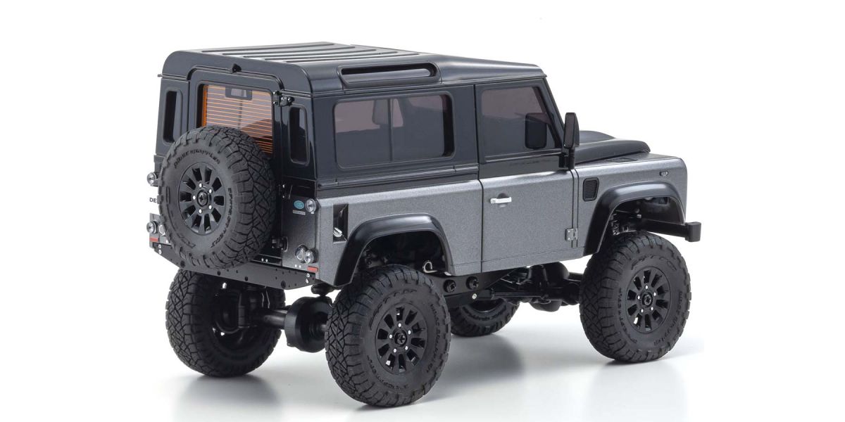 Radio Controlled Electric Powered Crawling car MINI-Z 4×4 Series Ready Set Land Rover Defender 90 Autobiography Corris Gray / Santorini Black - view 3