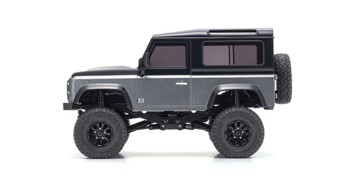 Radio Controlled Electric Powered Crawling car MINI-Z 4×4 Series Ready Set Land Rover Defender 90 Autobiography Corris Gray / Santorini Black - view 4