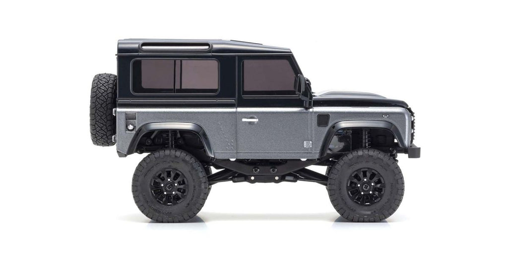 Radio Controlled Electric Powered Crawling car MINI-Z 4×4 Series Ready Set Land Rover Defender 90 Autobiography Corris Gray / Santorini Black - view 5