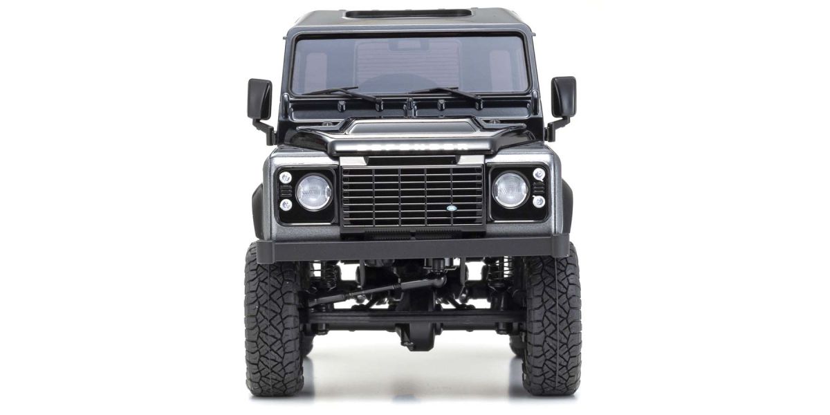 Radio Controlled Electric Powered Crawling car MINI-Z 4×4 Series Ready Set Land Rover Defender 90 Autobiography Corris Gray / Santorini Black - view 6