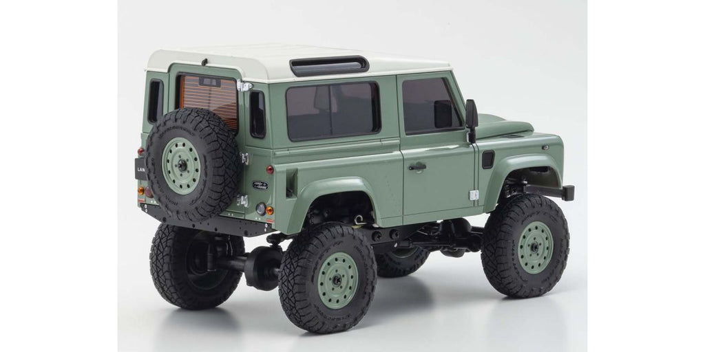 Radio Controlled Electric Powered Crawling car MINI-Z 4×4 Series Ready Set Land Rover Defender 90 Heritage Grasmere Green / Alaska White - view 3