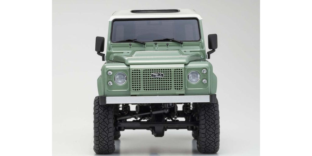 Radio Controlled Electric Powered Crawling car MINI-Z 4×4 Series Ready Set Land Rover Defender 90 Heritage Grasmere Green / Alaska White - view 6
