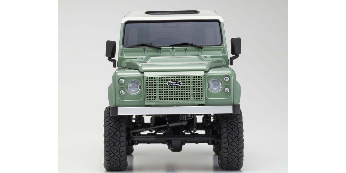 Radio Controlled Electric Powered Crawling car MINI-Z 4×4 Series Ready Set Land Rover Defender 90 Heritage Grasmere Green / Alaska White - view 6