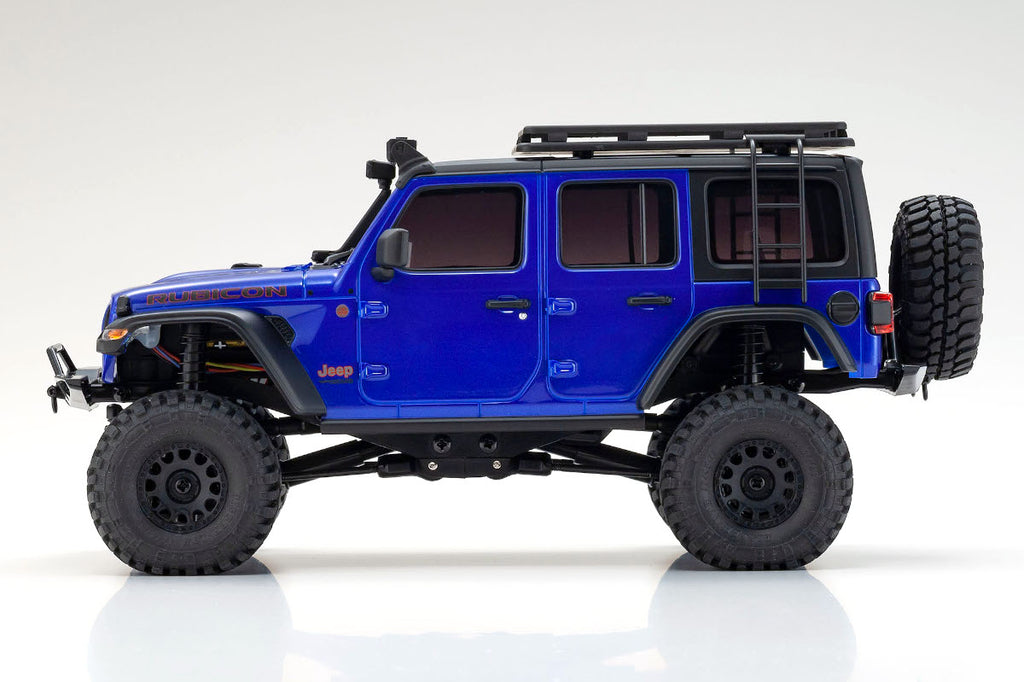 MINI-Z 4\u00d74 Series Readyset Jeep\u24c7 Wrangler Unlimited Rubicon with Accessory parts Ocean Blue Metallic - view 4