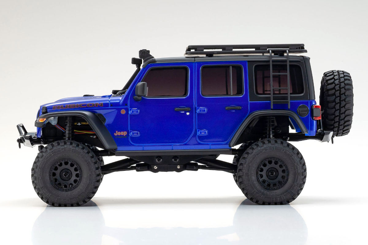 MINI-Z 4\u00d74 Series Readyset Jeep\u24c7 Wrangler Unlimited Rubicon with Accessory parts Ocean Blue Metallic - view 4