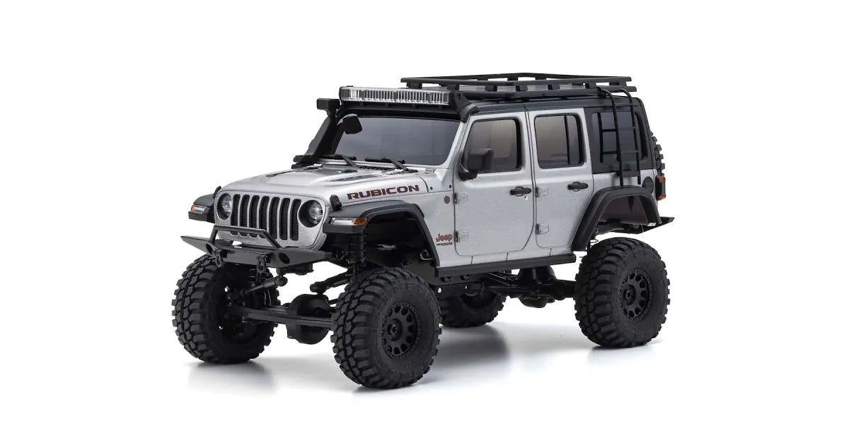 MINI-Z 4\u00d74 Series Readyset Jeep\u24c7 Wrangler Unlimited Rubicon w/acc. Billet Silver Metallic - view 2
