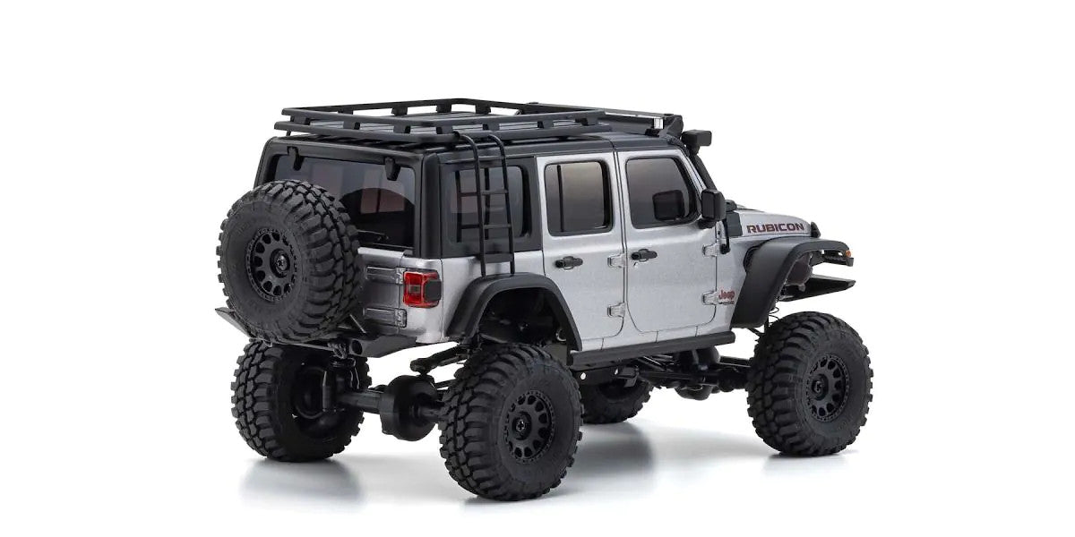 MINI-Z 4\u00d74 Series Readyset Jeep\u24c7 Wrangler Unlimited Rubicon w/acc. Billet Silver Metallic - view 3