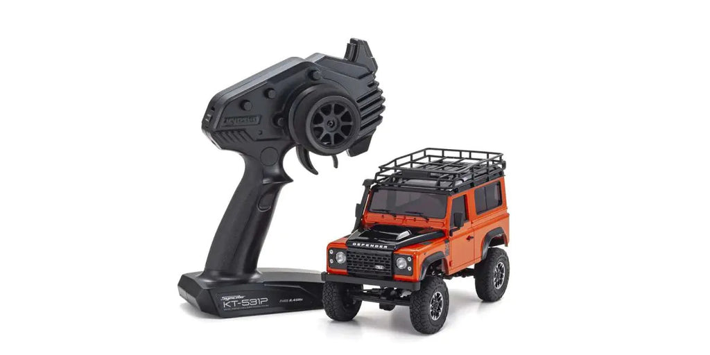 MINI-Z 4\u00d74 Series Ready Set Land Rover Defender 90 Adventure Phoenix Orange / Santorini Black - view 1