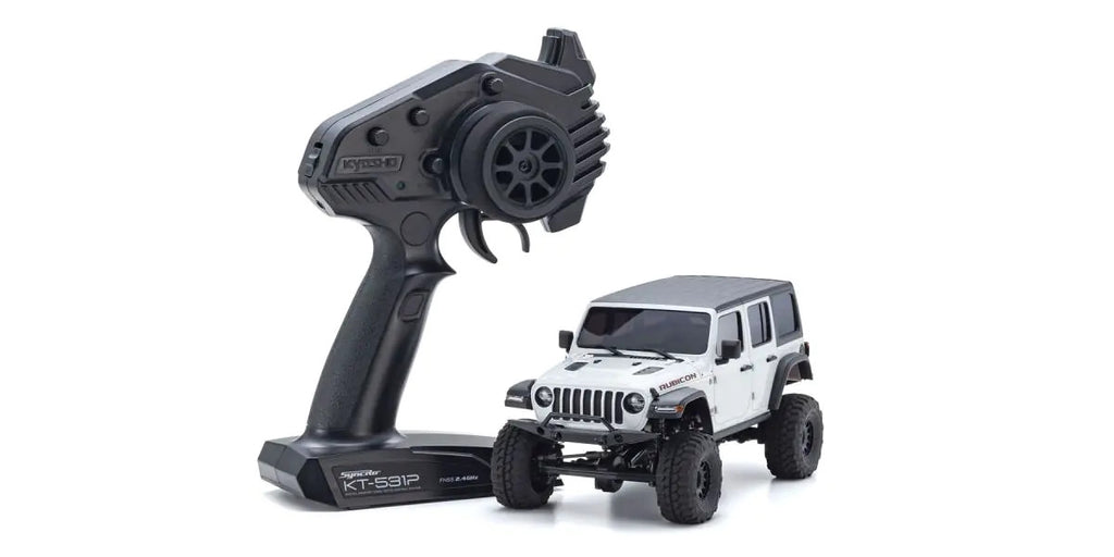 MINI-Z 4x4 readyset Jeep\u24c7 Wrangler Unlimited Rubicon Bright White - view 1