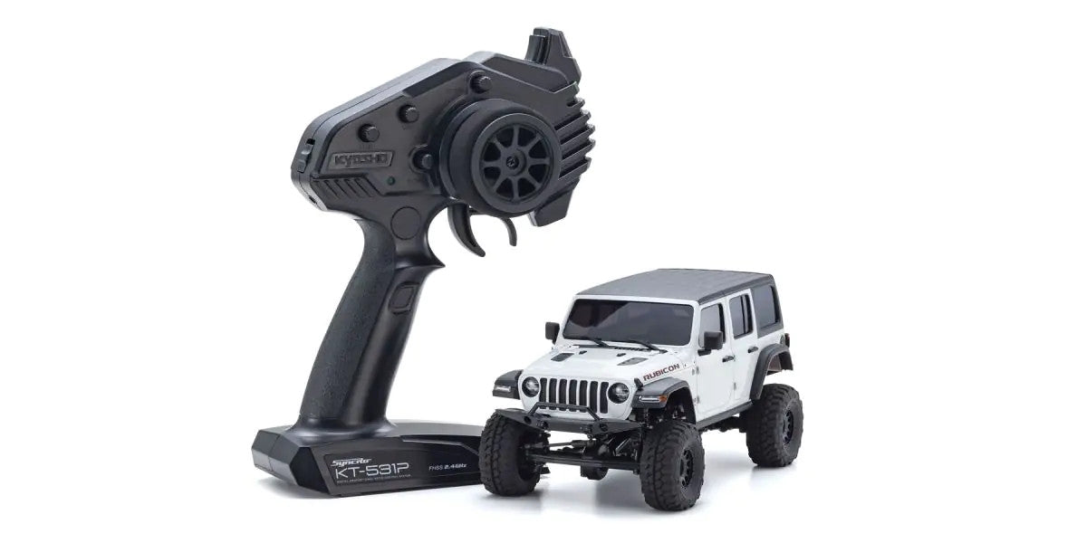 MINI-Z 4x4 readyset Jeep\u24c7 Wrangler Unlimited Rubicon Bright White - view 1