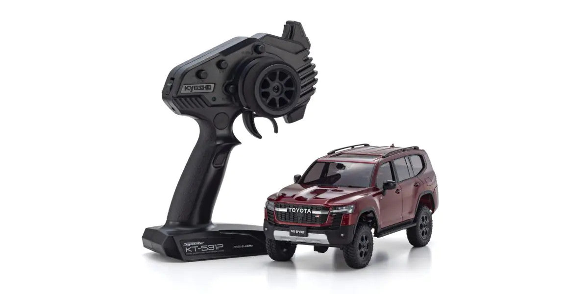 MINI-Z 4x4 readyset Toyota LAND CRUISER 300 GR SPORT Dark Red Mica Metallic - view 1