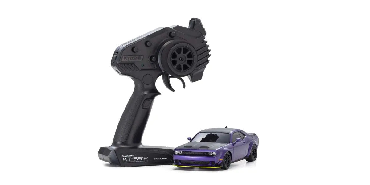 MINI-Z AWD DODGE CHALLENGER SRT HELLCAT REDEYE Plum Crazy - view 1