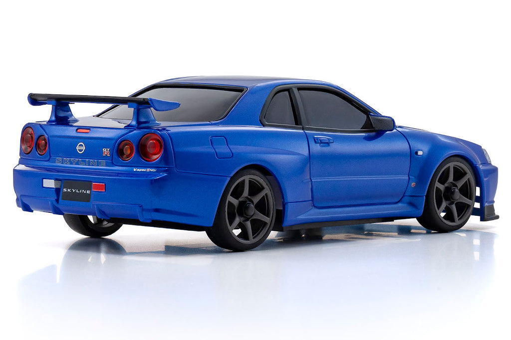 MINI-Z AWD NISSAN SKYLINE GT-R R34 V.spec\u2161N\u00fcr Metallic Blue - view 3