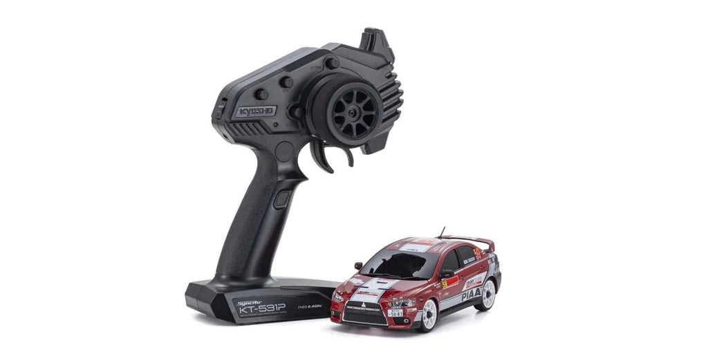 MINI-Z AWD MITSUBISHI LANCER EVOLUTION X MITSUBISHI MOTORS DEALER TEAM PWRC2008 - view 1