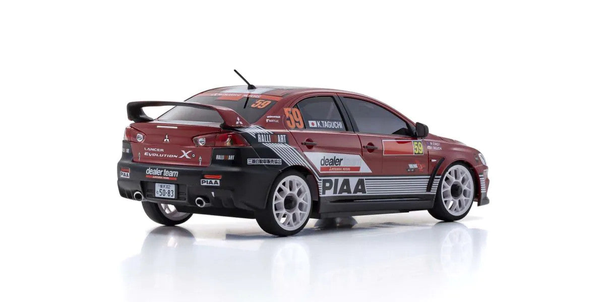 MINI-Z AWD MITSUBISHI LANCER EVOLUTION X MITSUBISHI MOTORS DEALER TEAM PWRC2008 - view 3