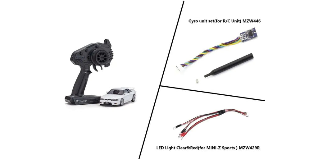 MINI-Z AWD NISSAN SKYLINE GT-R V.Spec (R33) with LED/Gyro unit White - view 1