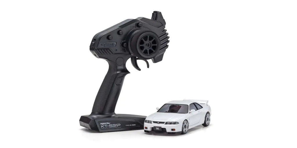 MINI-Z AWD NISSAN SKYLINE GT-R V.Spec (R33) with LED/Gyro unit White - view 2