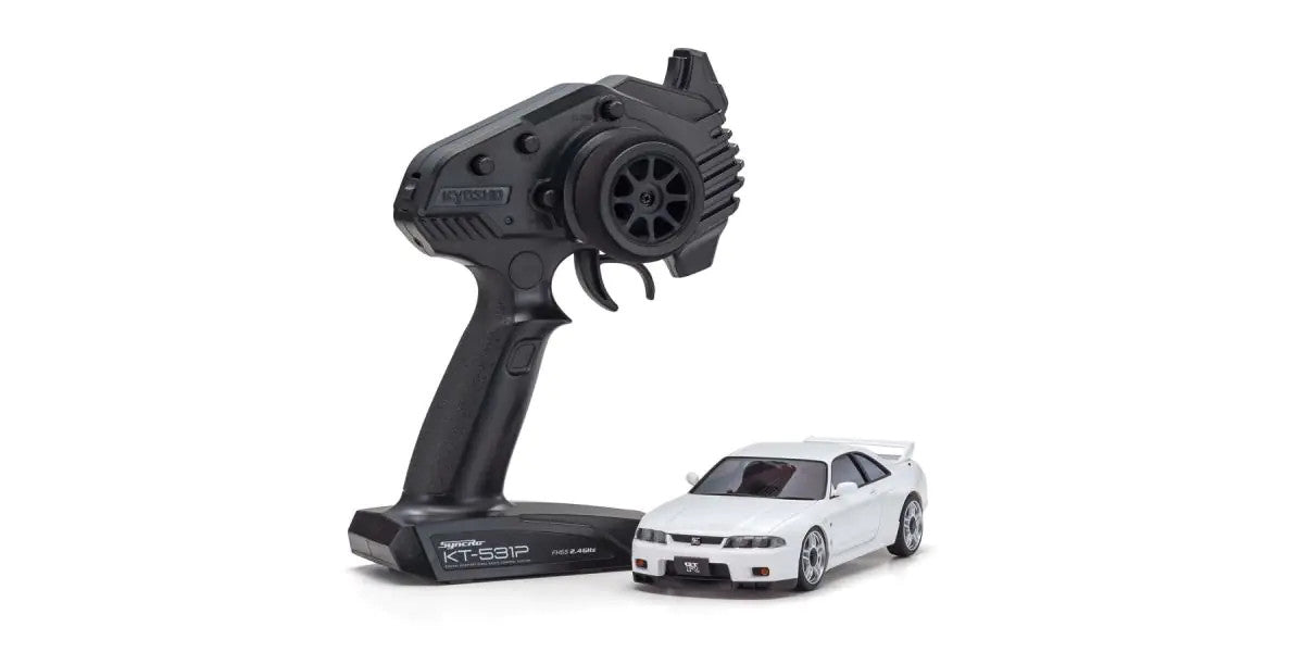 MINI-Z AWD NISSAN SKYLINE GT-R V.Spec (R33) with LED/Gyro unit White - view 2