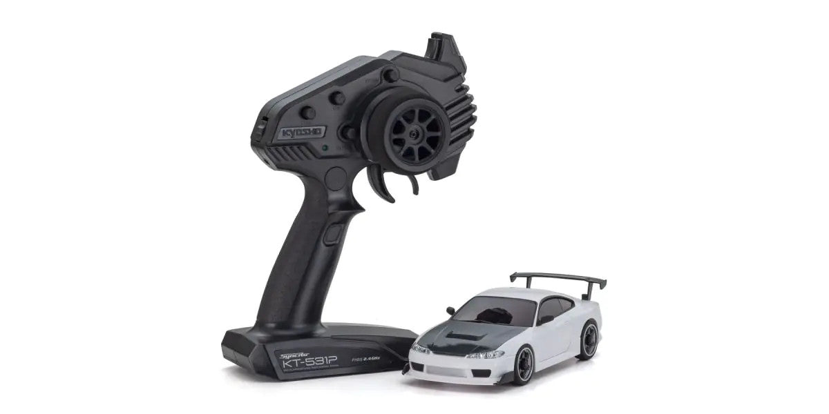 MINI-Z AWD NISSAN SILVIA S15 equipped with GT Wing White - view 1