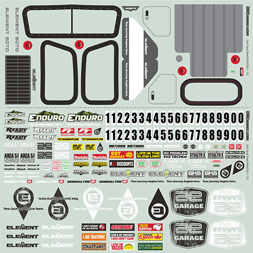 Enduro Ecto Decal Sheet - view 1