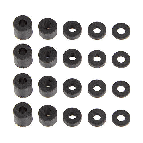 Spacer Set, 3x7mm, plastic - view 1