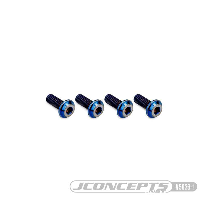 3x8mm Top Hat Titanium Screws - 4pc