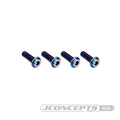 3x10mm Top Hat Titanium Screws - 4pc
