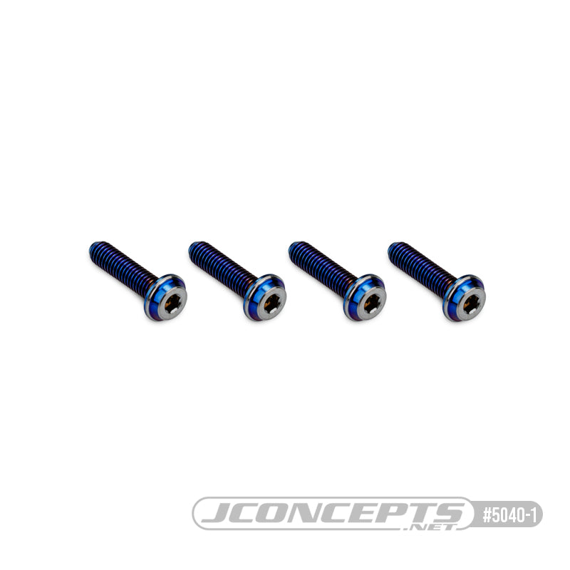 3x12mm Top Hat Titanium Screws - 4pc