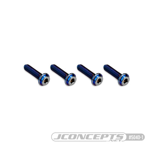 3x12mm Top Hat Titanium Screws - 4pc