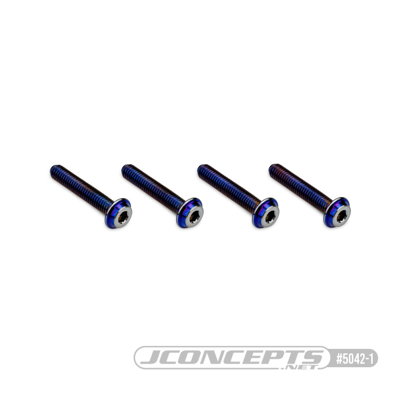 3x16mm Top Hat Titanium Screws - 4pc